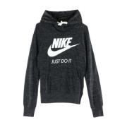 Vintage Zwarte Hoodie voor Vrouwen Nike , Black , Dames