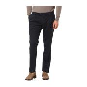 Navy Blauwe Chino Broek Regular Fit Mason's , Blue , Heren