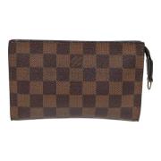 Pre-owned Canvas clutches Louis Vuitton Vintage , Brown , Dames