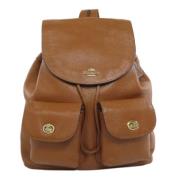 Pre-owned Leather backpacks Coach Pre-owned , Brown , Dames