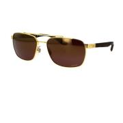 Rechthoekige gepolariseerde zonnebril paars goud Ray-Ban , Yellow , Un...