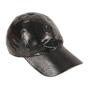 Zwarte Tarpauline Cap Hoed Alexander McQueen , Black , Heren