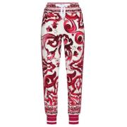 Majolica Print Track Pants Dolce & Gabbana , Multicolor , Dames