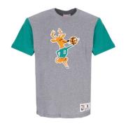 NBA Kleurblokkerend Tee Hardwood Classics Mitchell & Ness , Gray , Her...