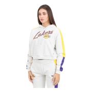 Grijze NBA Colour Block Hoodie LA Lakers New Era , Gray , Dames