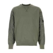 Groene Katoenen Sweatshirt C.p. Company , Green , Heren