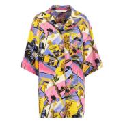 Miami Mix Bowling Shirt Palm Angels , Multicolor , Dames