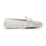 Witte Suède Rijmocassins voor Dames Tod's , White , Dames