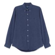 Katoenen shirt Ralph Lauren , Blue , Heren