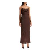 Slip Dress Rotate Birger Christensen , Brown , Dames