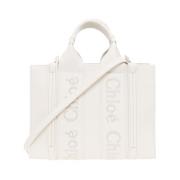 Woody Kleine shopper tas Chloé , White , Dames