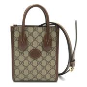 Pre-owned Leather gucci-bags Gucci Vintage , Brown , Dames