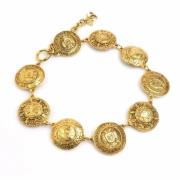 Pre-owned Metal chanel-jewelry Chanel Vintage , Yellow , Dames