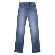 Straight Leg Jeans met Metalen Details A.p.c. , Blue , Dames