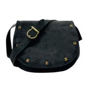 Pre-owned Suede shoulder-bags Salvatore Ferragamo Pre-owned , Black , ...