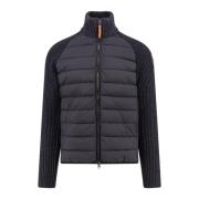 Gewatteerde Nylon en Wol Jas Parajumpers , Black , Heren