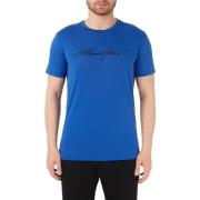 Stijlvolle T-shirt voor mannen Emporio Armani , Blue , Heren