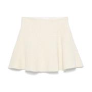 Tweed Panel Flared Rok Givenchy , Beige , Dames