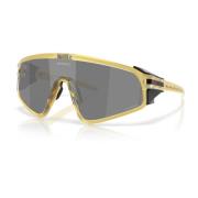 Sportieve zonnebril Wraparound Goud Transparant Oakley , Yellow , Dame...