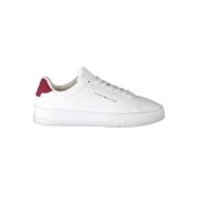 Witte Polyester Sneaker Tommy Hilfiger , White , Heren