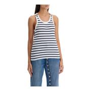 Gestreepte zeemantanktop Jean Paul Gaultier , White , Dames