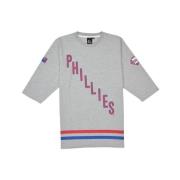 Philadelphia Phillies 3/4 Mouw T-shirt Majestic Filatures , Gray , Her...