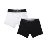 MultiColour Boxer Set met Logo Tailleband Palm Angels , Black , Heren