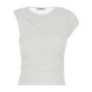 Stretch Viscose Zoe Top in Wit Gimaguas , White , Dames