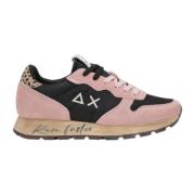 Vintage Sneaker Roze en Zwart Sun68 , Pink , Dames