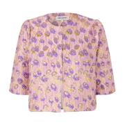 Geborduurde Bloemen Cropped Jack Lollys Laundry , Pink , Dames