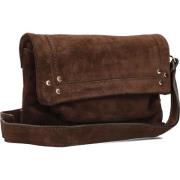 Bruin Suède Crossbody Schoudertas Notre-v , Brown , Dames