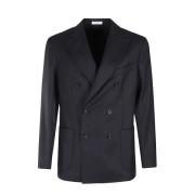 Dubbelborstig Blazer Boglioli , Blue , Heren