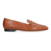 Korrelig leren loafers, ronde neus Bally , Brown , Dames