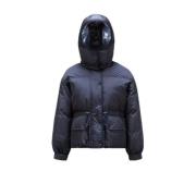 Marineblauwe Amou Korte Donsjas Moncler , Blue , Heren