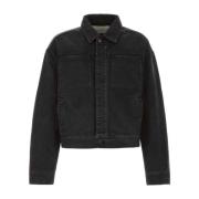 Stijlvolle Zwarte Denim Jas Entire Studios , Black , Heren