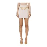 Chique Ketting Riem Minirok Elisabetta Franchi , Beige , Dames