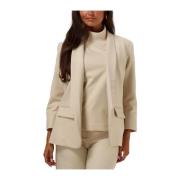 Beige Araz Blazer voor veelzijdige elegantie Est'Seven , Beige , Dames