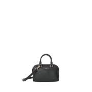 Elegante Zwarte Leren Handtas Gaëlle Paris , Black , Dames