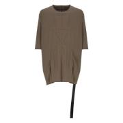 Bruin Katoenen T-shirt Ronde Hals Korte Mouwen Rick Owens , Brown , He...