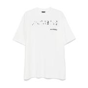 Off-White Zwart T-Shirt Balenciaga , White , Heren