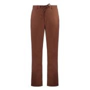 Linnen broek met trekkoord Gant , Brown , Heren