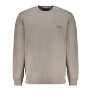 Grijze Sweatshirt met Print en Lange Mouwen Lee , Gray , Heren