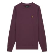 Chunky Slub Crew Neck Midlayer Lyle & Scott , Purple , Heren