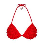 Effen driehoekige bikinitop voor dames Vilebrequin , Red , Dames