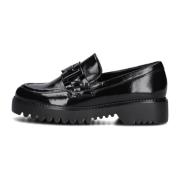 Elegante Zwarte Loafers Stijlvol Model Gabor , Black , Dames