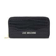 Stijlvolle Leren Tas Love Moschino , Black , Dames