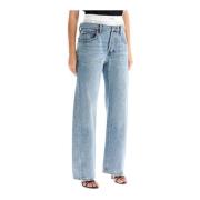 Boxer Insert Denim Jeans Alexander Wang , Blue , Dames