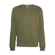 Effen Sweatshirt - Tommy Jeans , Green , Heren