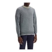 Kasjmier Crewneck Sweater Brunello Cucinelli , Gray , Heren