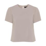 Grijze Duif Korte Mouw Blouse Theory , Gray , Dames